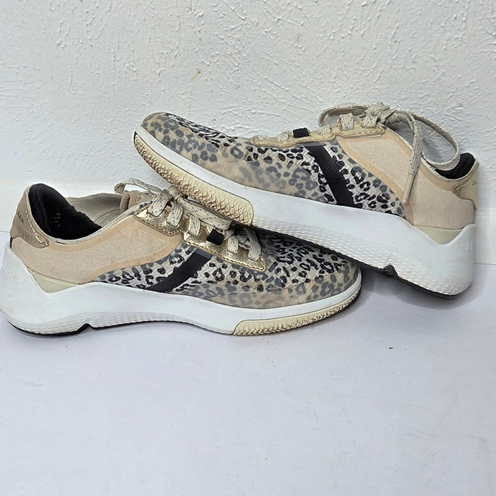 Cole Haan Animal Print Zerøgrand Winner Tennis Sneaker Women's Size 5 - Picture 6 of 10